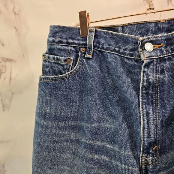 Vintage Levis Jeans Womens 34x31 Y2K 550 Relaxed High Rise Tapered Leg Mom Denim - Picture 2 of 12